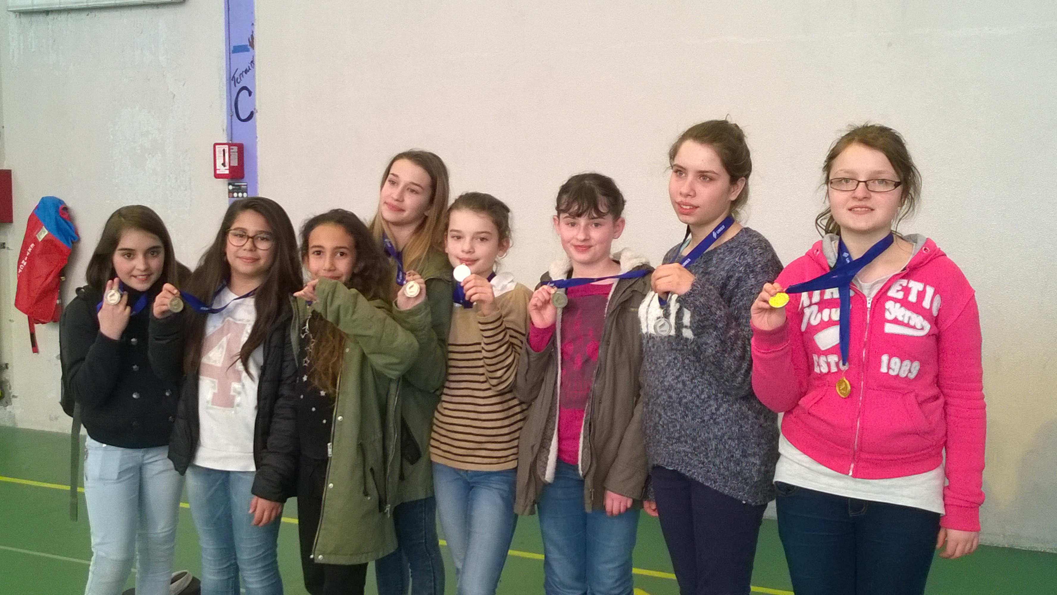 Bravo à Zoé, Ethel, Safia, Thaïna, Lise, Lylia, Eva et Cassandra pour leur 2ème place.