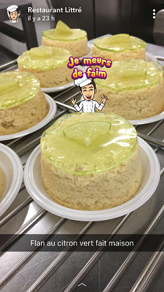 Flan au citron vert