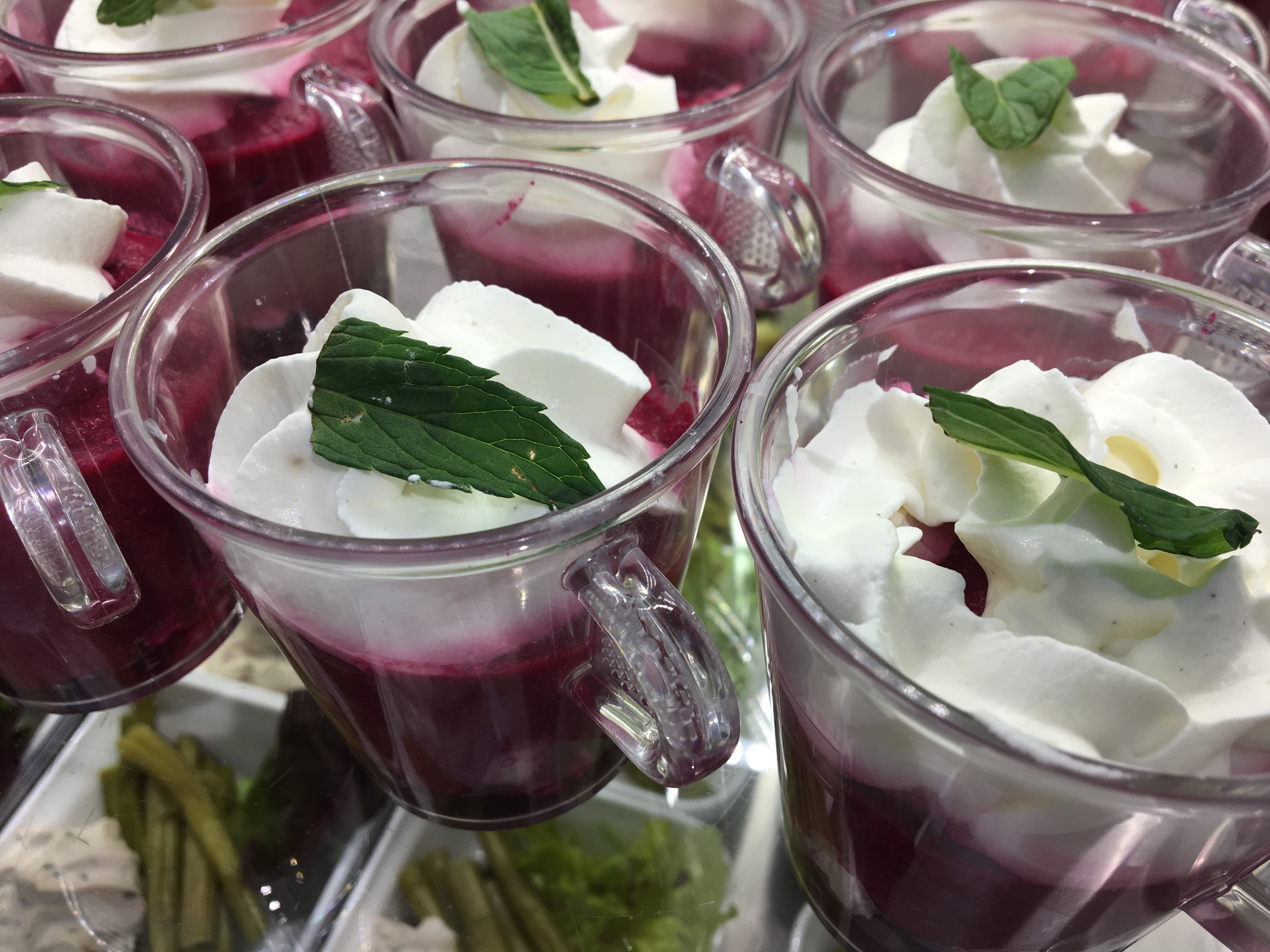 Verrine  mousse de betterave Verrine  mousse de betterave