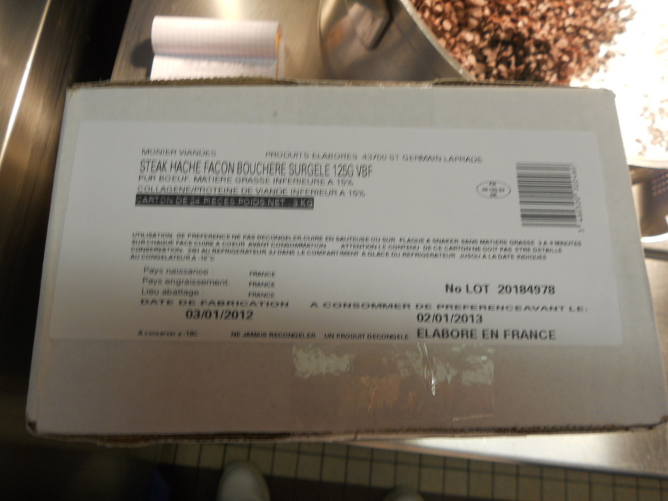 bavette et steak haché servis le jeudi 3 février 2012 bavette et steak haché servis le jeudi 3 février 2012