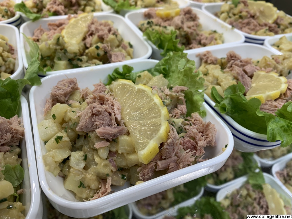 Salade de pommes de terre bio et locales au thon Salade de pommes de terre bio et locales au thon