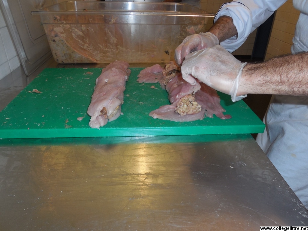 Enrober la farce Enrober la farce